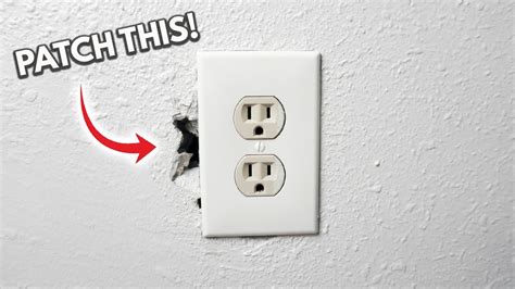 repair drywall around electrical outlet